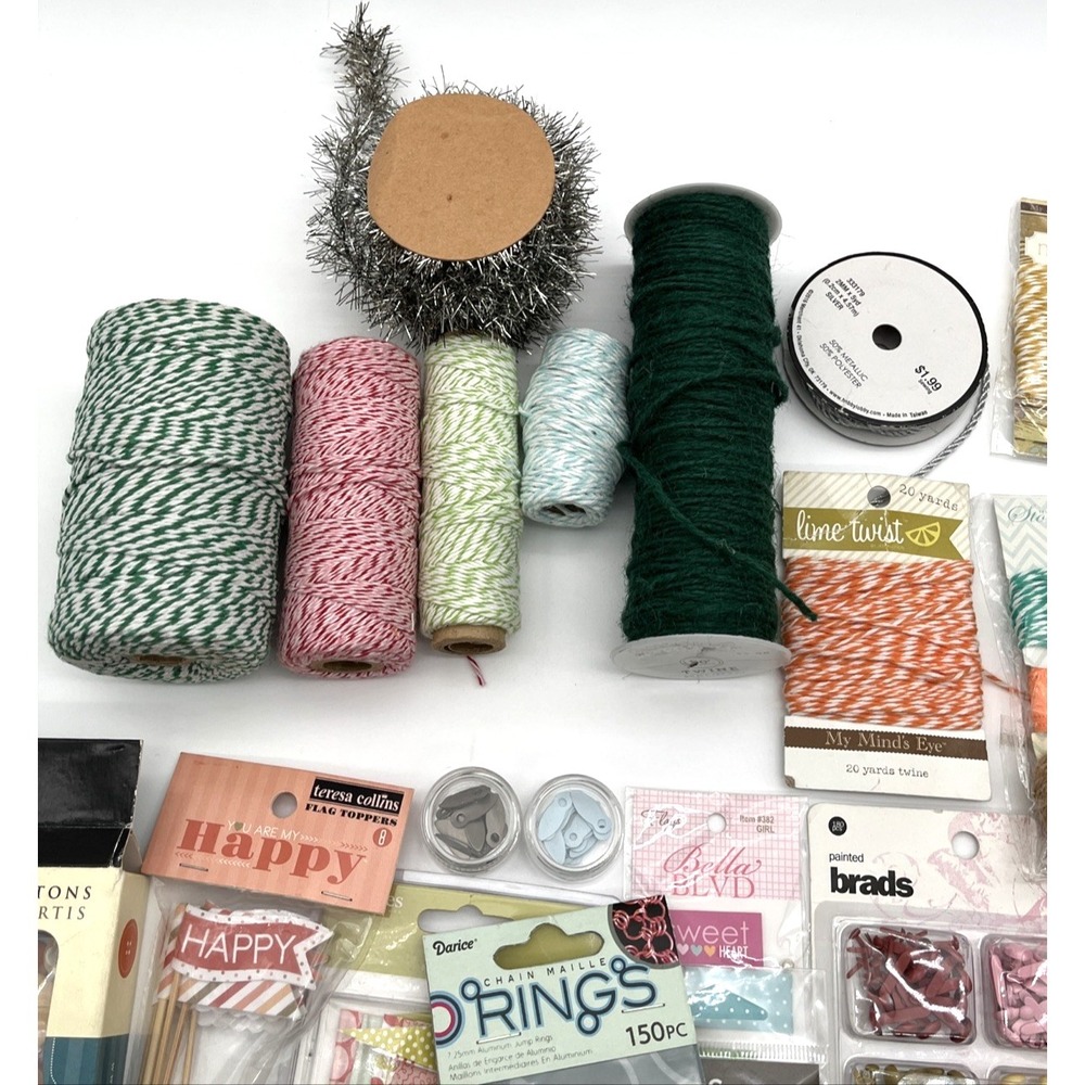 Large Mixed Scrapbooking Craft Supply Lot Fiskars Teresa Collins Pink Paislee - Picture 4 of 12